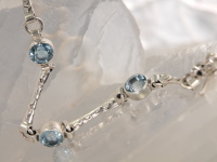 Blue Topaz & Sterling Silver Bracelet